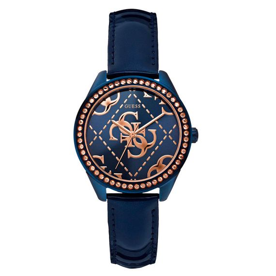 Relógio Guess Feminino em Couro Azul - 92566LPGTEC1