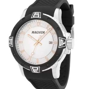 Relógio Magnum Masculino Ma34987X Dourado Kit Pulseira Couro em