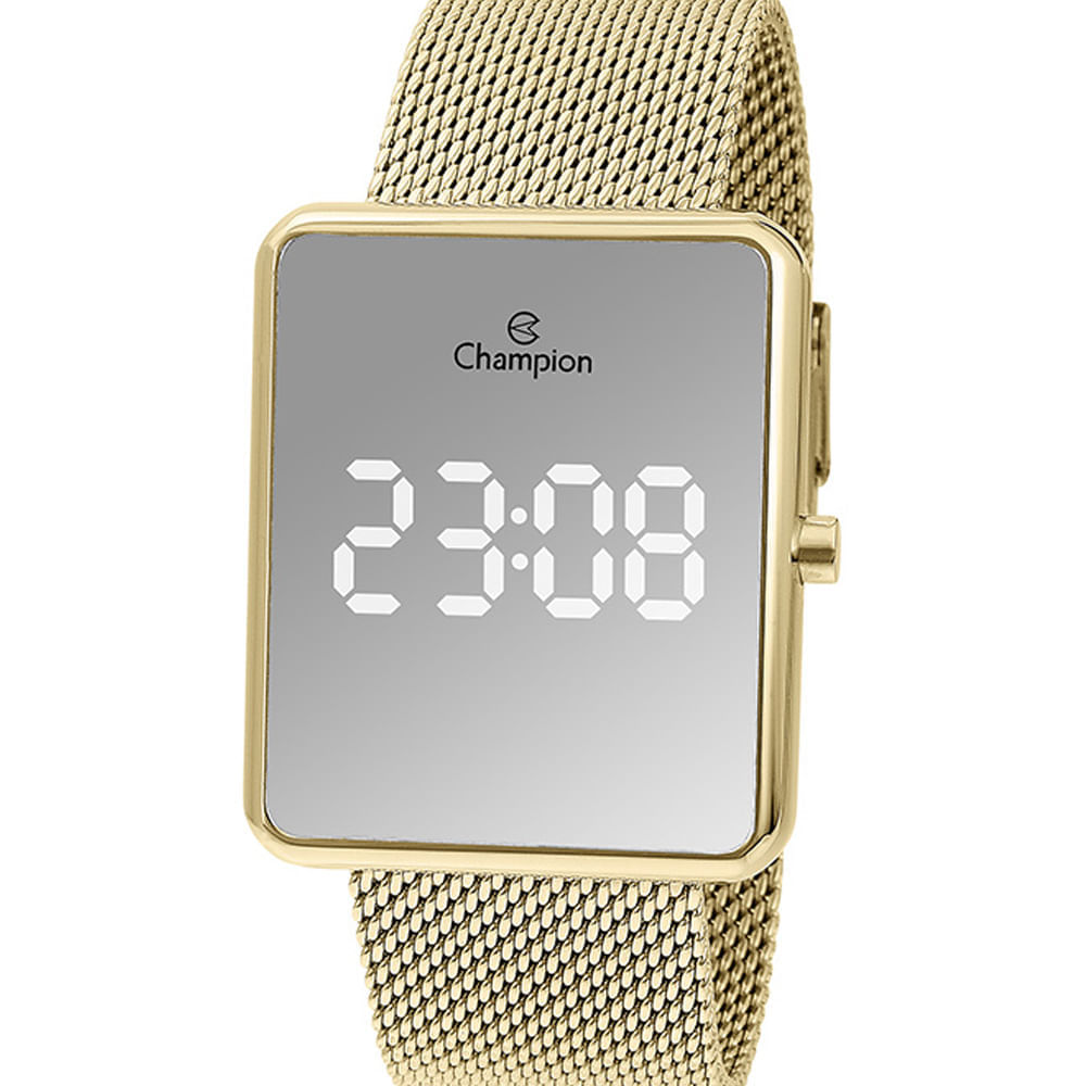 Relógio Masculino Digital Champion Dourado - CH40080B - Casa das