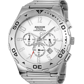 Relógio Masculino Magnum Prata MA34781F - Casa das Alianças