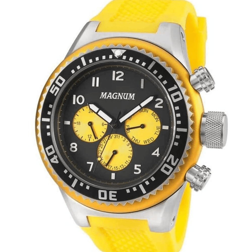 Relógio Masculino Magnum Amarelo MA34012Y - Casa das Alianças