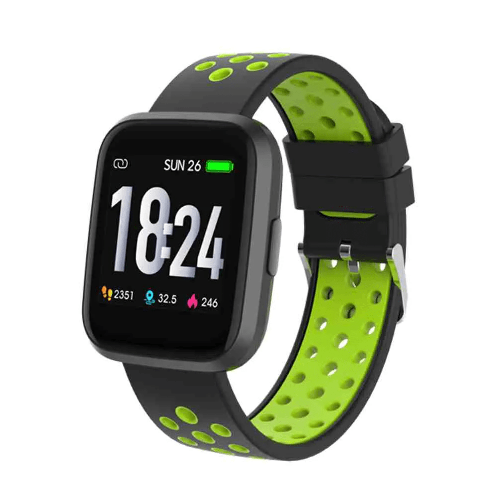Relógio inteligente moderno com ícones de aplicativos. relógio inteligente  esportivo. smartwatch moderno