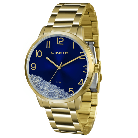 Relógio Feminino Funny Lince Dourado LRG4379L D2KX