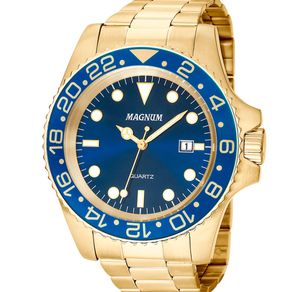 Relogio-Masculino-Magnum-Analogico-Dourado-e-Azul--MA32934A